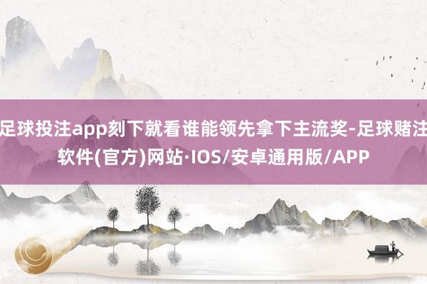 足球投注app刻下就看谁能领先拿下主流奖-足球赌注软件(官方)网站·IOS/安卓通用版/APP