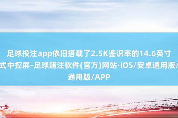 足球投注app依旧搭载了2.5K鉴识率的14.6英寸悬浮式中控屏-足球赌注软件(官方)网站·IOS/安卓通用版/APP