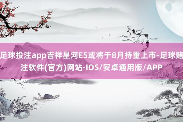 足球投注app吉祥星河E5或将于8月持重上市-足球赌注软件(官方)网站·IOS/安卓通用版/APP