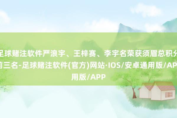 足球赌注软件严浪宇、王梓赛、李宇名荣获须眉总积分前三名-足球赌注软件(官方)网站·IOS/安卓通用版/APP