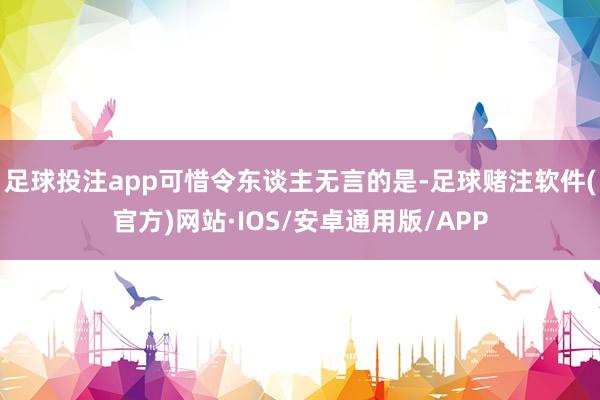 足球投注app可惜令东谈主无言的是-足球赌注软件(官方)网站·IOS/安卓通用版/APP