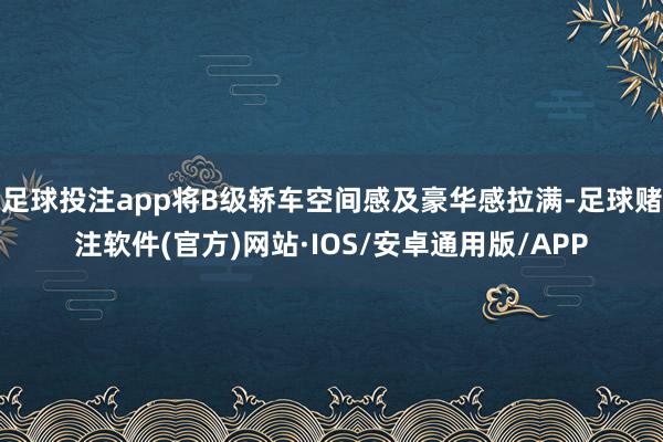 足球投注app将B级轿车空间感及豪华感拉满-足球赌注软件(官方)网站·IOS/安卓通用版/APP