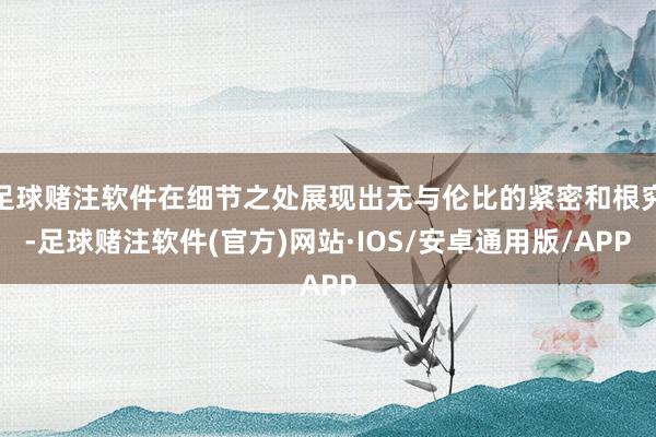 足球赌注软件在细节之处展现出无与伦比的紧密和根究-足球赌注软件(官方)网站·IOS/安卓通用版/APP