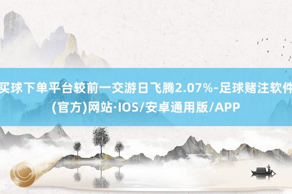 买球下单平台较前一交游日飞腾2.07%-足球赌注软件(官方)网站·IOS/安卓通用版/APP