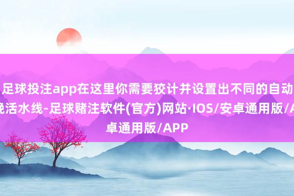 足球投注app在这里你需要狡计并设置出不同的自动分娩活水线-足球赌注软件(官方)网站·IOS/安卓通用版/APP