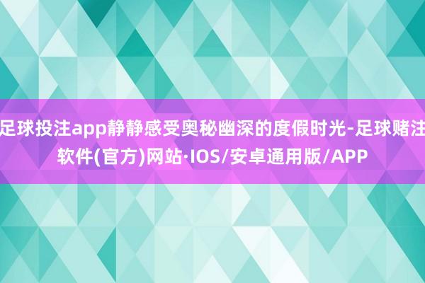 足球投注app静静感受奥秘幽深的度假时光-足球赌注软件(官方)网站·IOS/安卓通用版/APP