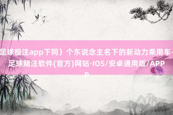 足球投注app下同）个东说念主名下的新动力乘用车-足球赌注软件(官方)网站·IOS/安卓通用版/APP