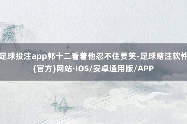 足球投注app郭十二看着他忍不住要笑-足球赌注软件(官方)网站·IOS/安卓通用版/APP