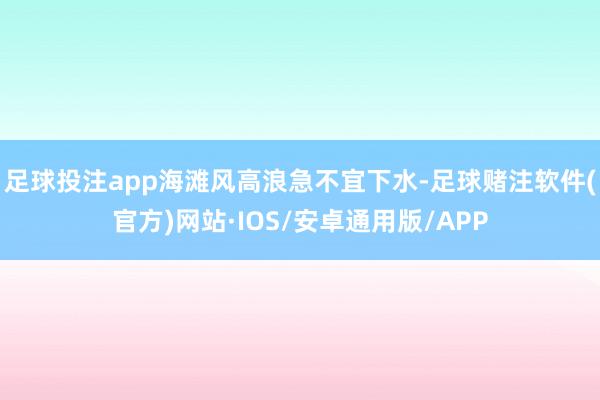 足球投注app海滩风高浪急不宜下水-足球赌注软件(官方)网站·IOS/安卓通用版/APP