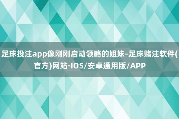 足球投注app像刚刚启动领略的姐妹-足球赌注软件(官方)网站·IOS/安卓通用版/APP