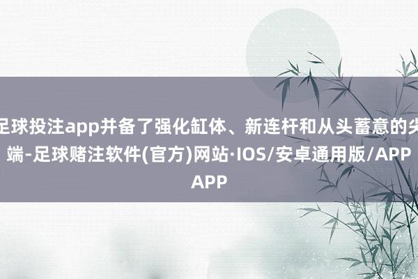 足球投注app并备了强化缸体、新连杆和从头蓄意的尖端-足球赌注软件(官方)网站·IOS/安卓通用版/APP