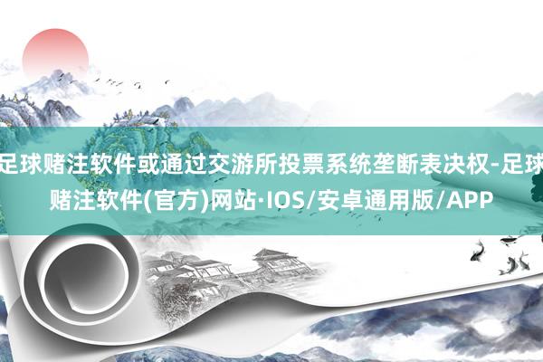 足球赌注软件或通过交游所投票系统垄断表决权-足球赌注软件(官方)网站·IOS/安卓通用版/APP