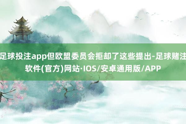 足球投注app但欧盟委员会拒却了这些提出-足球赌注软件(官方)网站·IOS/安卓通用版/APP