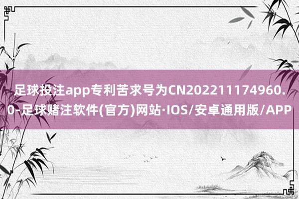 足球投注app专利苦求号为CN202211174960.0-足球赌注软件(官方)网站·IOS/安卓通用版/APP