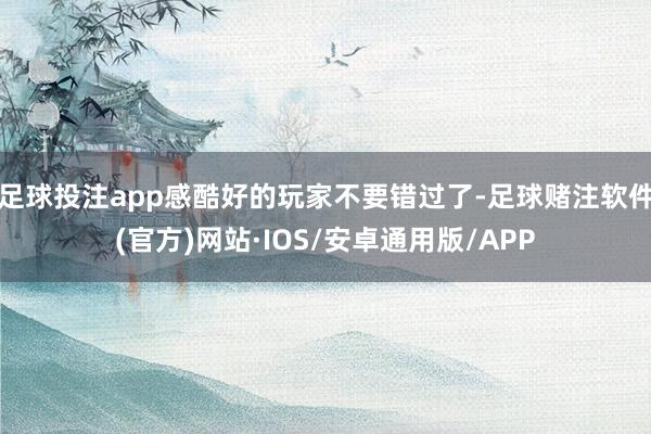 足球投注app感酷好的玩家不要错过了-足球赌注软件(官方)网站·IOS/安卓通用版/APP