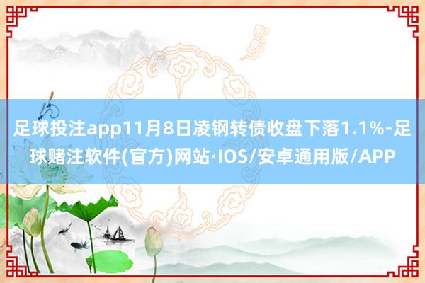 足球投注app11月8日凌钢转债收盘下落1.1%-足球赌注软件(官方)网站·IOS/安卓通用版/APP