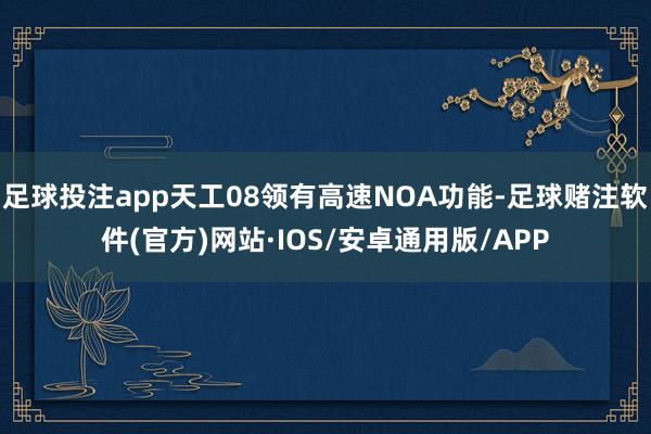 足球投注app天工08领有高速NOA功能-足球赌注软件(官方)网站·IOS/安卓通用版/APP