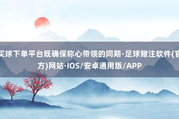 买球下单平台既确保称心带领的同期-足球赌注软件(官方)网站·IOS/安卓通用版/APP