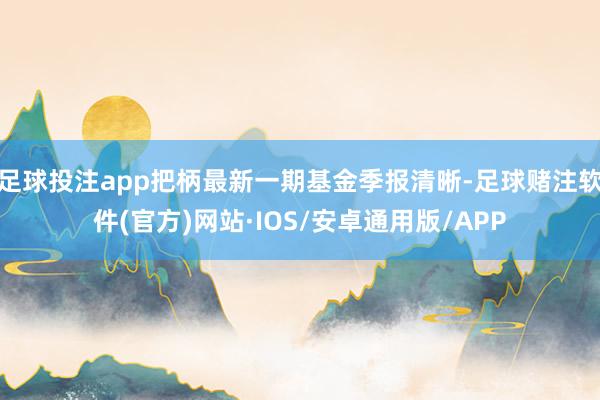 足球投注app把柄最新一期基金季报清晰-足球赌注软件(官方)网站·IOS/安卓通用版/APP