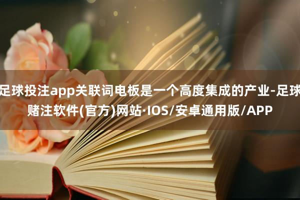 足球投注app关联词电板是一个高度集成的产业-足球赌注软件(官方)网站·IOS/安卓通用版/APP