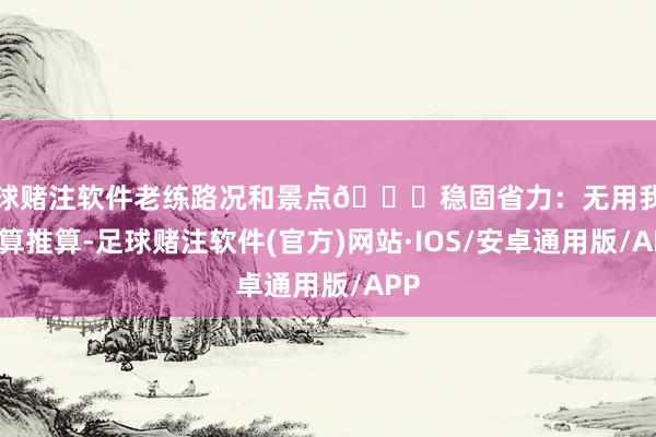 足球赌注软件老练路况和景点🌟稳固省力：无用我方盘算推算-足球赌注软件(官方)网站·IOS/安卓通用版/APP