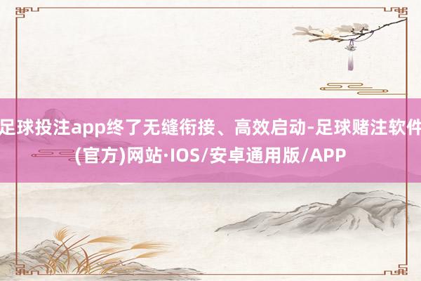 足球投注app终了无缝衔接、高效启动-足球赌注软件(官方)网站·IOS/安卓通用版/APP