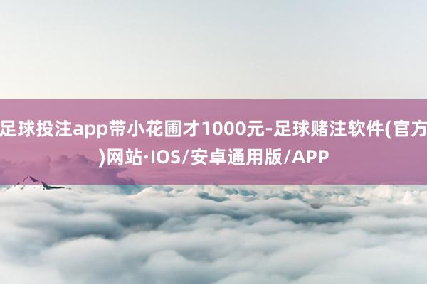 足球投注app带小花圃才1000元-足球赌注软件(官方)网站·IOS/安卓通用版/APP